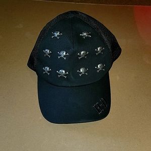 Skull Grommet Harely Hat